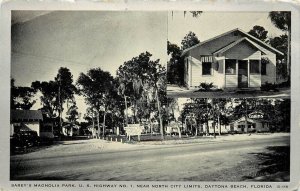 Roadside Postcard; Sarey's Magnolia Park Cabins, US Hwy 1, Daytona Beach FL