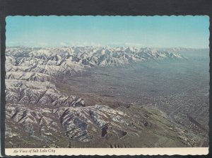 America Postcard - Aerial View of Salt Lake City, Utah      T8844