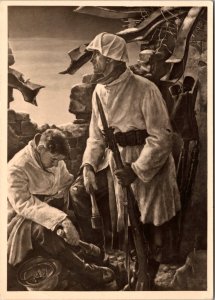 1943 Mint Germany WW2 RPPC Real Picture Postcard Guard on the East