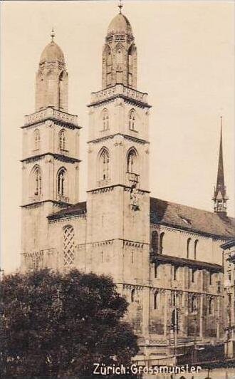 Switzerland Zurich Grossmuenster Real Photo