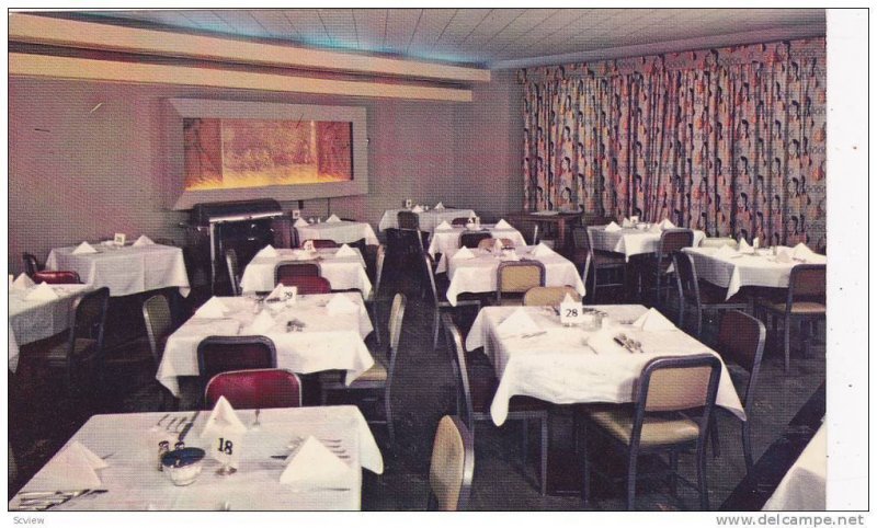 Salle De Banquet, Hotel Commercial, Mont-Joli, Quebec, Canada, 1940-1960s