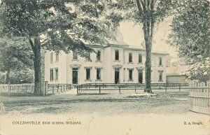 Raphael Tuck Collinsville CT High School Building 1915 Postcard