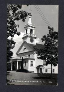 NH Rye Church RYE CENTER NEW HAMPSHIRE Real Photo RPPC Postcard