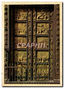 Postcard Modern Battistero Firenze Porta del Paradiso E Una delle Tre Porte C...