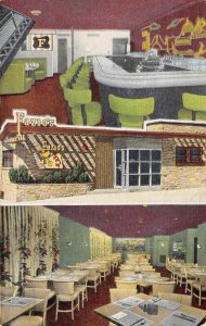 FAZIO'S Milwaukee WI Bar Interior Roadside Mid-Century Modern '40s Linen Vintage