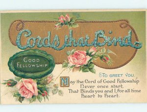 Pre-Linen language of flowers CORDS THAT BIND - SPELLED IN FLOWERS HJ3381