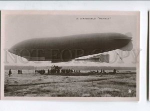 415307 FRANCE Aviation airship dirigible Patrie Vintage photo postcard