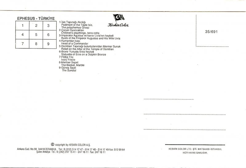 Turkey - Ephesus. Ephesus Museum, Multi-View