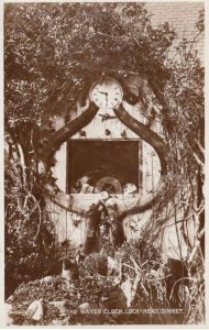 The Water Clock Dinnet Scottish Antique Clock View Real Photo Postcard