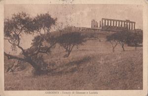 B81114 girgenti tempio di giunone e luciania  Agrigento italy front/back image