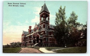 NEW BRITAIN, CT Connecticut~ STATE NORMAL SCHOOL c1910s Hartford County Postcard