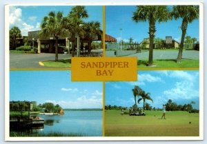 PORT ST. LUCIE, Florida FL ~ SANDPIPER BAY Resort Hotel Golfer 4x6 Postcard