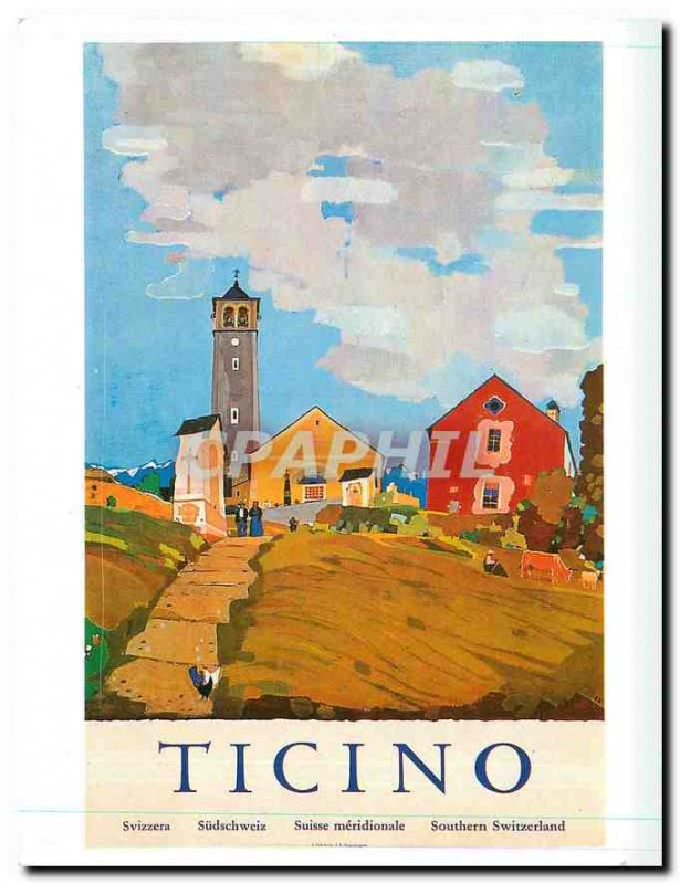 Postcard Modern Ticino Southern Switzerland