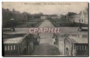 Postcard Old Palace of Fontainebleau Court Farewell View from Terrace