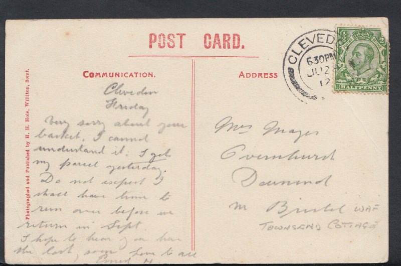Family History Postcard - Mayes or Mager? - Downend, Near Bristol   RF859
