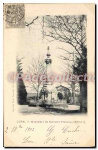 Lure Old Postcard Monument of Remembrance French 1870 71