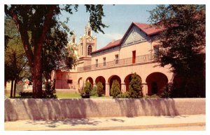 Postcard CHURCH SCENE Albuquerque New Mexico NM AQ3195