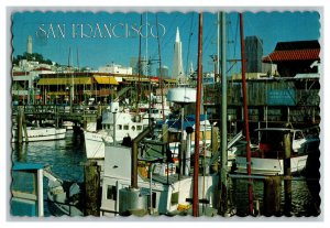 Fisherman's Wharf San Francisco CA California Postcard Continental View Card