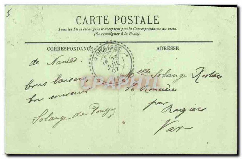 Postcard Old Nantes Cathedral Francis II Tomb