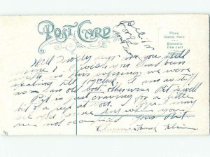 Pre-Linen WESTERN COWBOY BUILDING CAMPFIRE AC4312