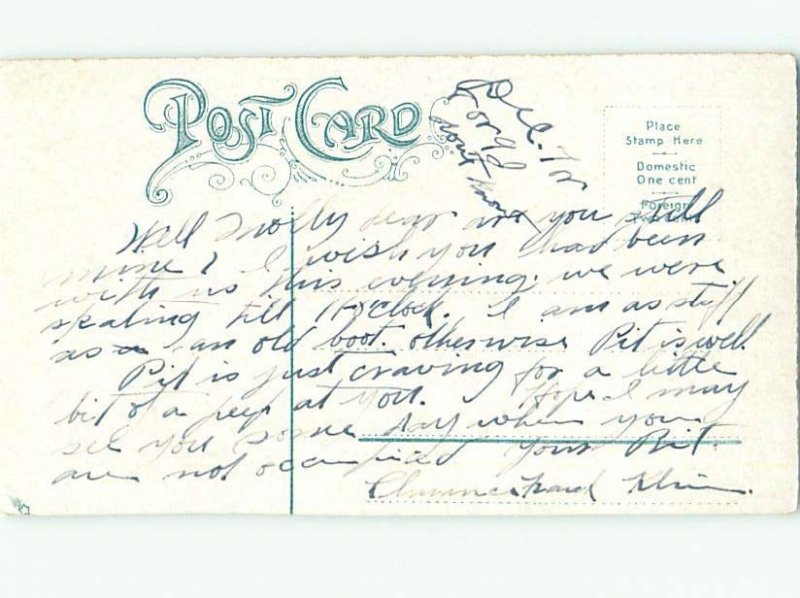 Pre-Linen WESTERN COWBOY BUILDING CAMPFIRE AC4312