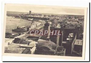 Rabat Morocco Old Postcard Panorama seen from the door of Oudaia