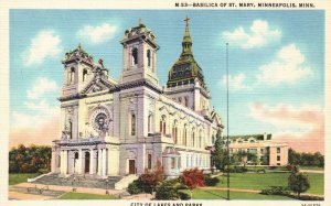 Vintage Postcard Basilica of Saint Mary Religious Building Minneapolis Minnesota