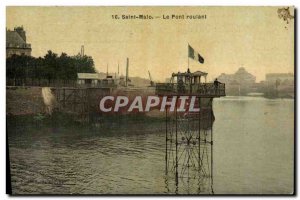 Old Postcard St Malo Rolling Bridge