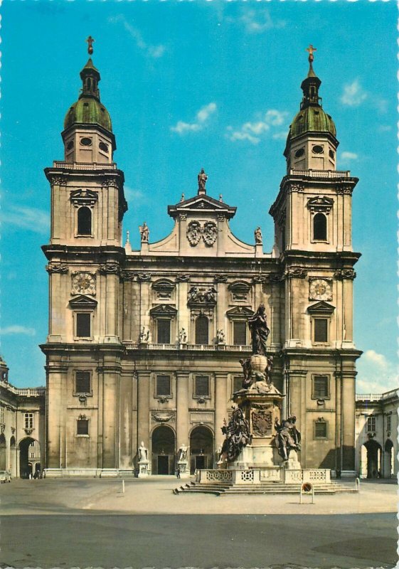 Postcard Austria Dom in Salzburg