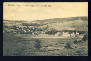 Grand Gorge, New York/NY Postcard, Birdseye View Of Village, Catskill Mts, 1923!