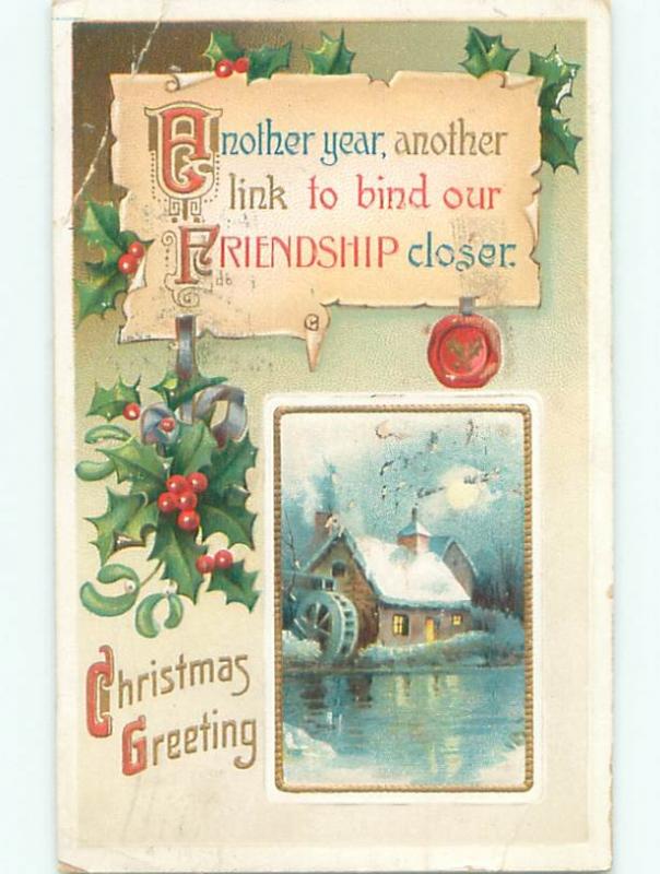 Divided-Back CHRISTMAS SCENE Great Postcard AA0023