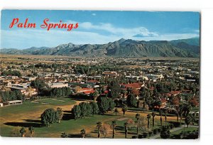 Palm Springs California CA Vintage Postcard General View Panorama