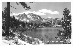 1950s California June Carson Frasher Winter scene RPPC Photo Postcard 22-11314