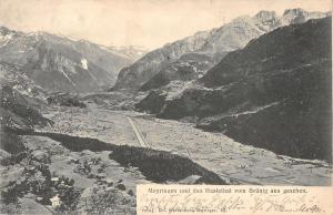 us499 meiringen und das haslethal vom brunig aus gesehen switzerland meyringen