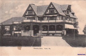 Postcard Country Club York PA