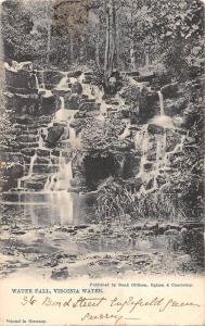 uk16196 waterfall virginia water real photo uk