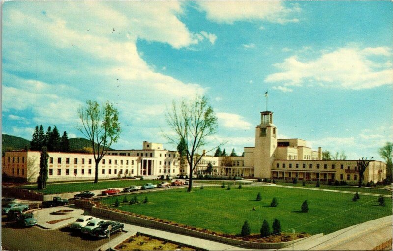 State Capitol Santa Fe New Mexico NM Capitol Building Postcard Mirro VTG UNP 