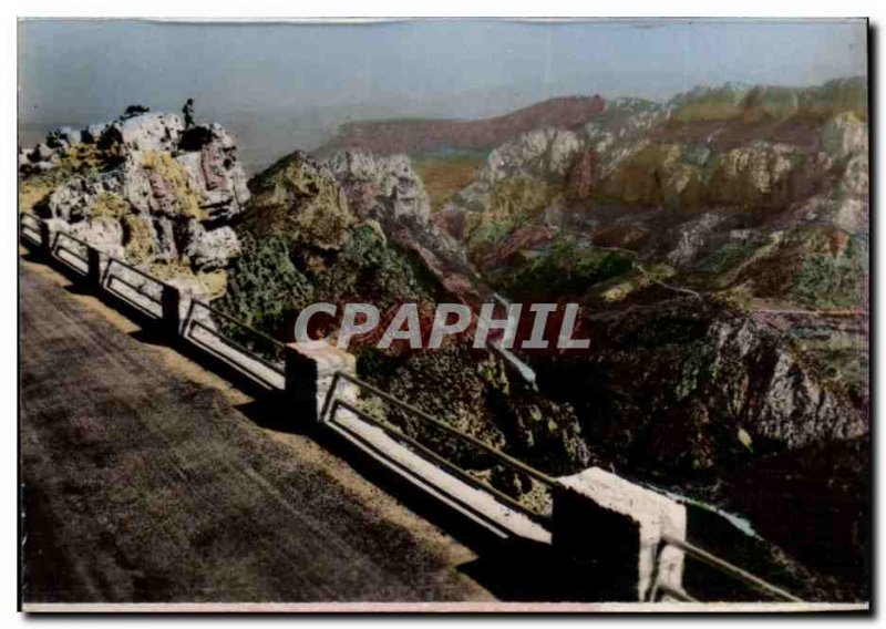 Modern Postcard Tour of the Verdon cornices both the output of large cannon
