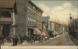 Berlin NH Main St. Visible Store Signs c1905 UDB Postcard - GW MORRIS