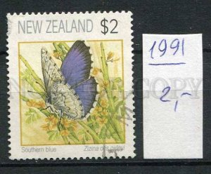 266264 NEW ZEALAND 1991 year used stamp butterfly