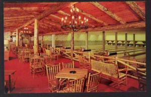 Interior Wagon Wheel Bowling Rockford IL Postcard 5773