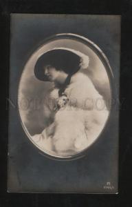 3057887 Fashion BELLE Lady in White FUR vintage PHOTO RPPC