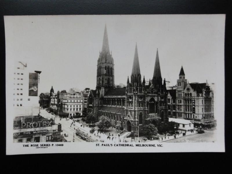 Australia: MELBOURNE St. Paul's Cathdral Old RP PC