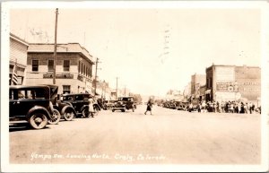 RPPC Yampa Avenue Looking North, Craig CO c1937 Vintage Postcard V78