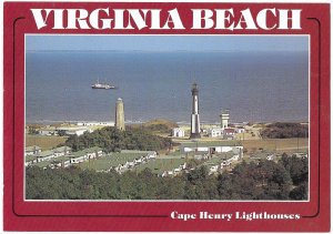 Virginia Beach Cape Henry Point Lighthouses Virginia  4 by 6