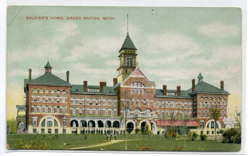 Soldier’s Home Grand Rapids Michigan postcard