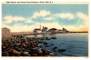 Rhode Island  Watch Hill   Light House , Coast Guard Station