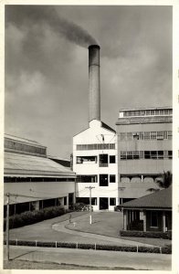 dominican republic, BARAHONA, Sugar Refinery (1940s) RPPC Postcard