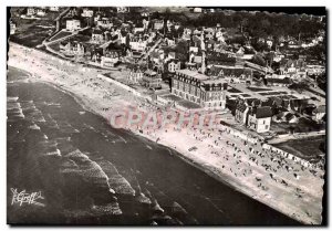 Modern Postcard Blonville Sur Mer Aerial view Beach