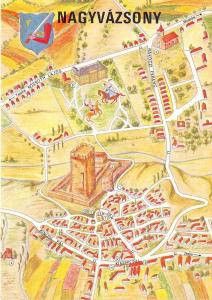 BC60251 Maps Cartes geographiques Hungaria Nagyvazsony